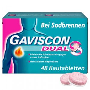 GAVISCON Dual 250mg/106,5mg/187,5mg Kautabletten