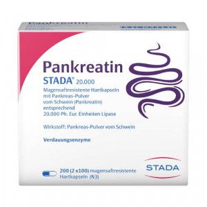 PANKREATIN STADA 20.000 magensaftres.Hartkapseln